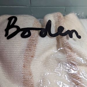 Boden new with tags scarf cream and rose gold/beige